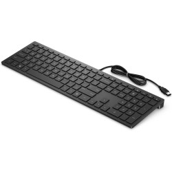 HP Pavilion 300 Toetsenbord, QWERTY US International, Zwart