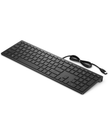 HP Pavilion 300 Toetsenbord, QWERTY US International, Zwart