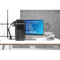 HP Z8 G4 Workstation – 2x Xeon Gold 6134 8C, 128GB RAM, Quadro RTX 4000, 1TB SSD + 3TB HDD, Win11 Pro