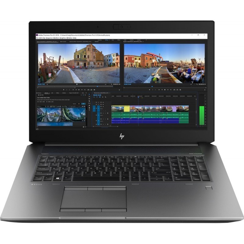 HP ZBook 17 G5, Intel Core i7-8850H 2.60GHz, 16GB DDR4, 250GB SSD Nvme, 17" FHD, H GT2, US Qwerty, Win 11 Pro