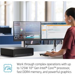 HP EliteDesk 800 G6 SFF, i5-10400, 16GB, 256GB SSD, Win 11 Pro