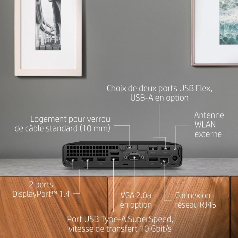 HP EliteDesk 800 G6 Mini, i5-10500T, 16GB, 256GB, Win 11 Pro