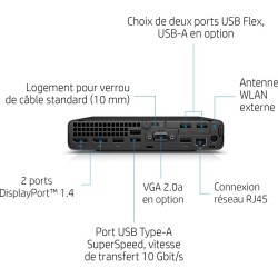 HP EliteDesk 800 G6 Mini, i5-10500T, 16GB, 256GB, Win 11 Pro