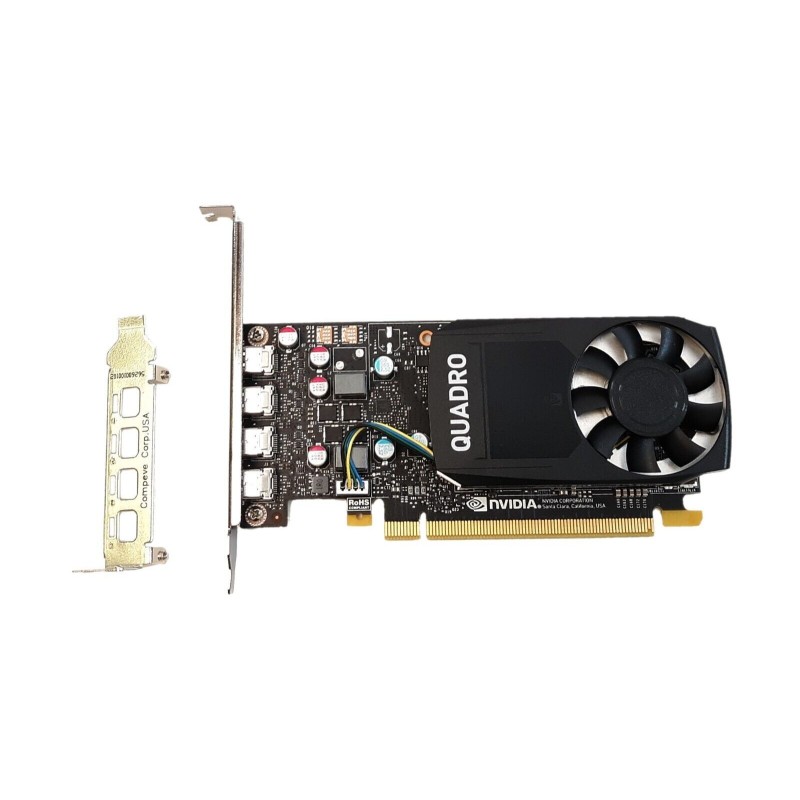 nVidia Quadro P620 2GB Grafische Kaart – 4x Mini DP