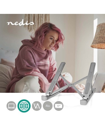 Notebookstandaard Aantal standen: 6, 17 ",  Zonder Verlichting
