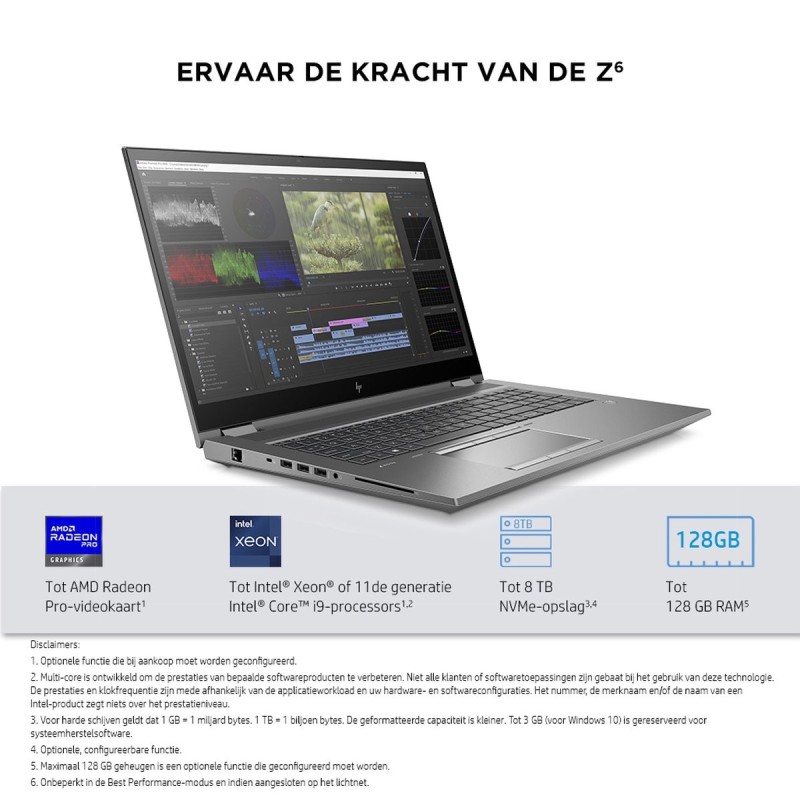 HP ZBook Fury 17 G8, i7-11850H, 32GB, 1TB NVMe, RTX A3000, Win 11
