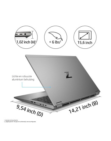 HP ZBook Fury 17 G8, i7-11850H, 32GB, 1TB NVMe, RTX A3000, Win 11