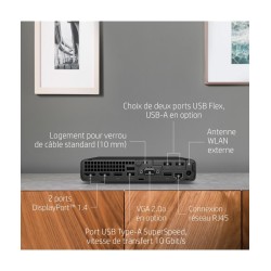 HP EliteDesk 800 G6 Mini, i5-10500, 8GB, 256GB, Win 11 Pro