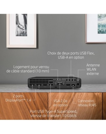 HP EliteDesk 800 G6 Mini, i5-10500, 8GB, 256GB, Win 11 Pro