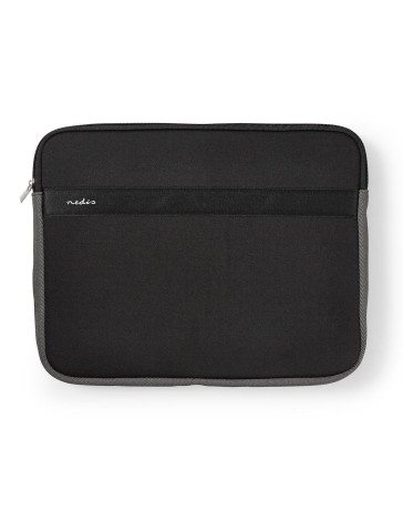 Notebookhoes  13 - 14 "  Neopreen -  Antraciet / Zwart  20 mm  270 mm  335 mm