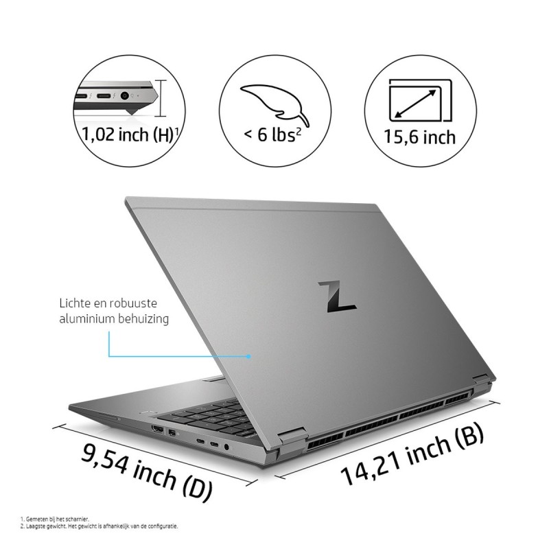 HP ZBook Fury 17 G7, i7-10850H, 32GB, 512GB SSD, RTX 5000, Win 11 Pro