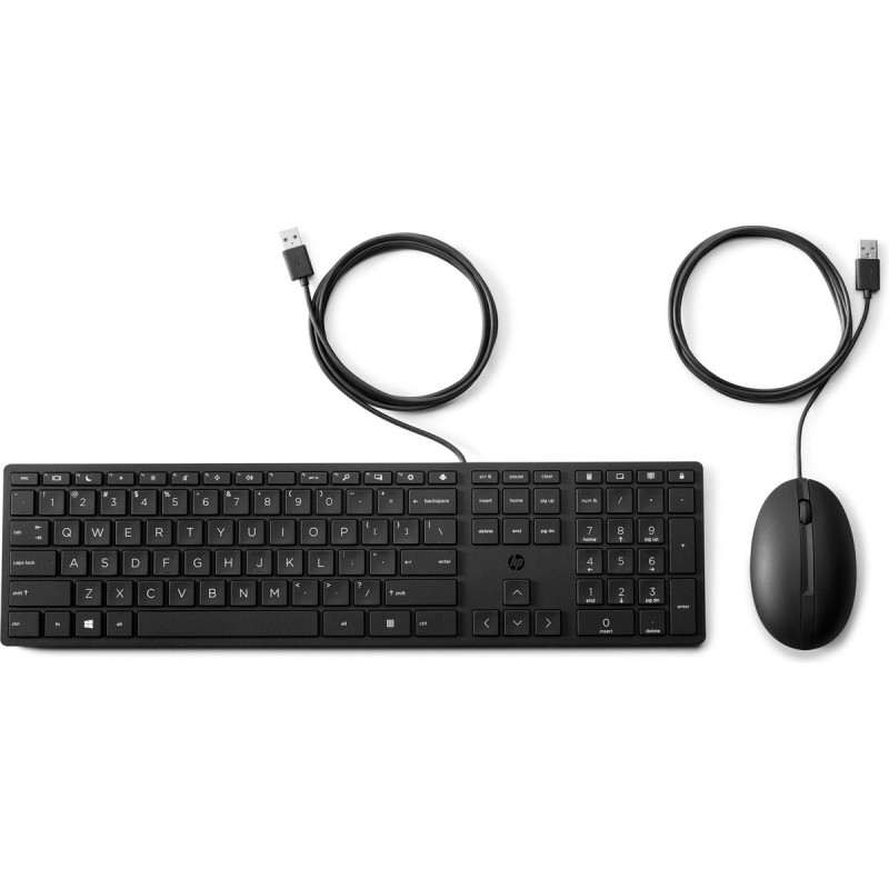HP 320MK Muis en Toetsenbord – USB Bedraad voor Desktopgebruik