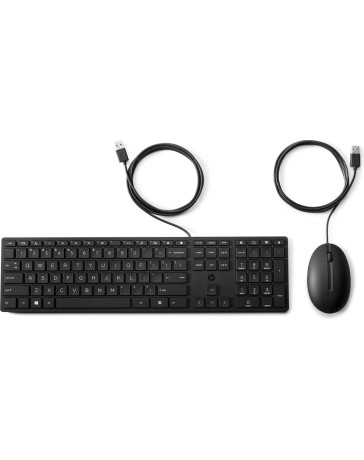 HP 320MK Muis en Toetsenbord – USB Bedraad voor Desktopgebruik