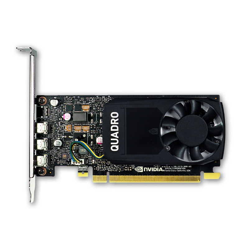 NVIDIA Quadro P400 2GB, HighProfile Grafische Kaart, 3x Mini DisplayPort