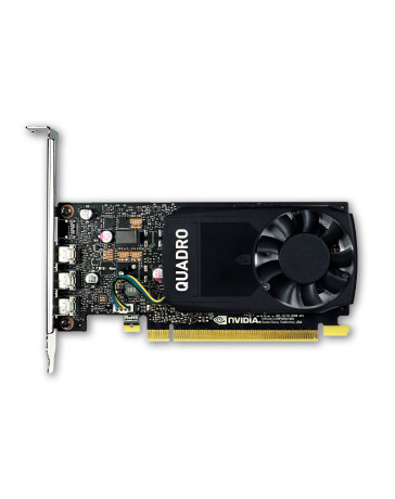 NVIDIA Quadro P400 2GB, HighProfile Grafische Kaart, 3x Mini DisplayPort