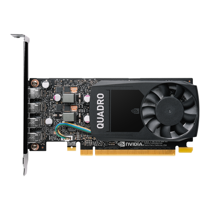 NVIDIA Quadro P620 2GB GDDR5, Professionele Grafische Kaart voor CAD & 3D