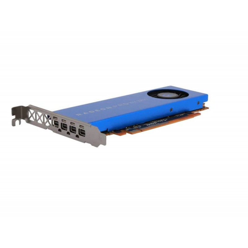 AMD Radeon Pro WX 3200 – 4GB GDDR5 Workstation Videokaart, 4× DisplayPort, Low-Profile & Energiezuinig