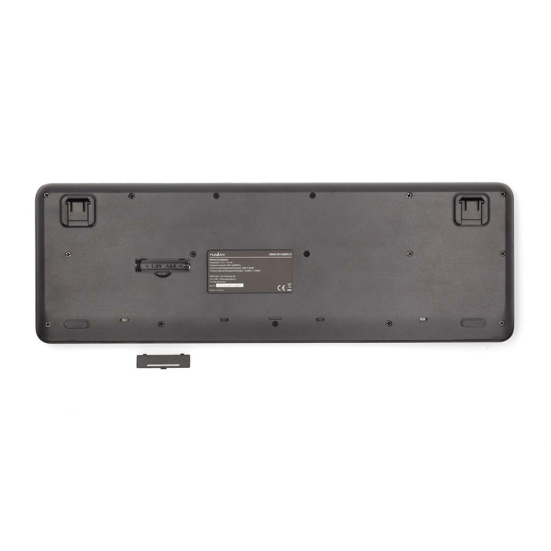 Draadloos Toetsenbord en Muis Set, Nano USB Ontvanger & Multimediatoetsen