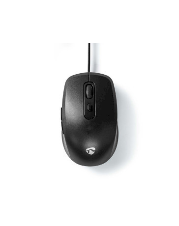 Bekabelde USB-muis met 6 knoppen, Ergonomisch & Comfortabel, DPI tot 3600