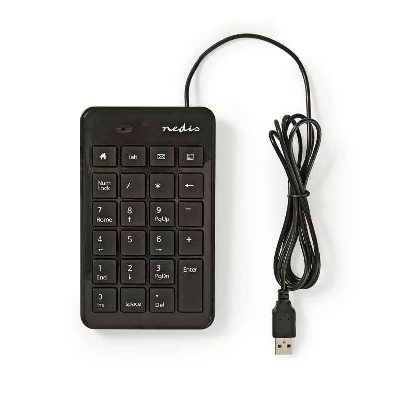Bedraad toetsenbord met numeriek blok en multimediatoetsen, 1,5 m USB-kabel