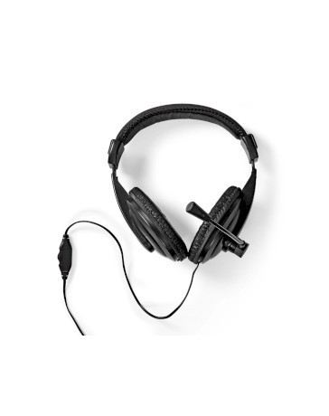 Comfortabele Over-Ear Headset met Microfoon en Brede Compatibiliteit