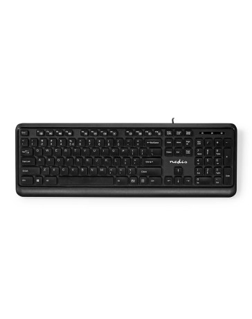Standaard Chocolate Toetsenbord QWERTY met 12 Multimediatoetsen, Plug & Play