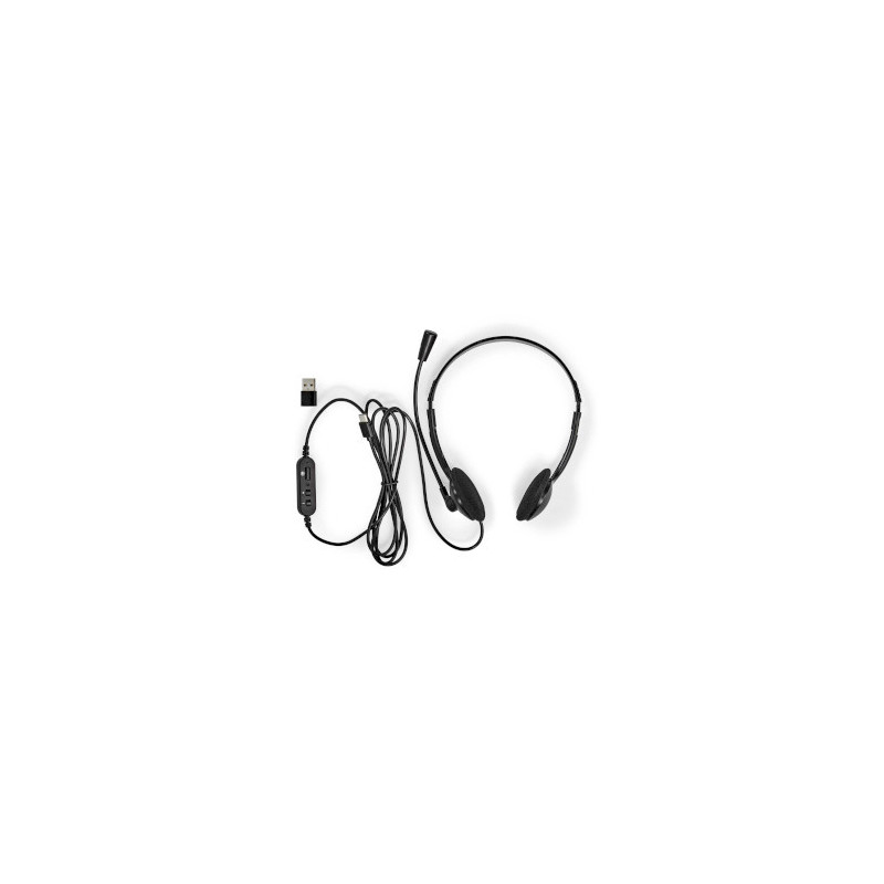 On-Ear Headset met USB-C & USB-A, Microfoon en In-Line Bediening