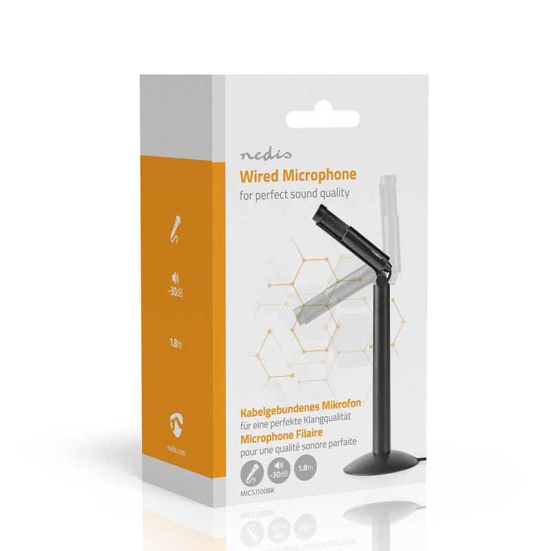 Ultracompacte Omnidirectionele Condensatormicrofoon – Lichtgewicht 33g, Perfect voor Podcasts, Streaming & Videoconferenties