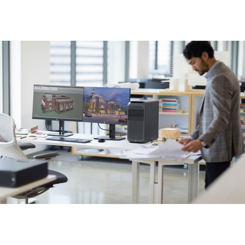 HP Z27n G2 27" QHD IPS Monitor – Zwart, 5ms, USB-C, HDMI, DP
