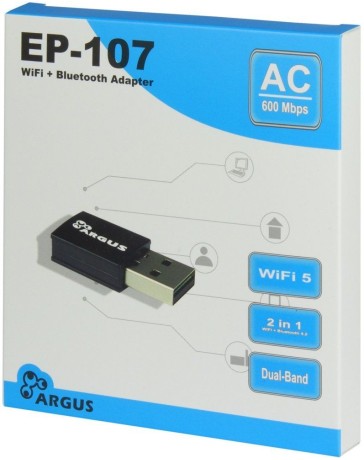 Argus EP-107 Wi-Fi 5 USB Adapter 600Mbps