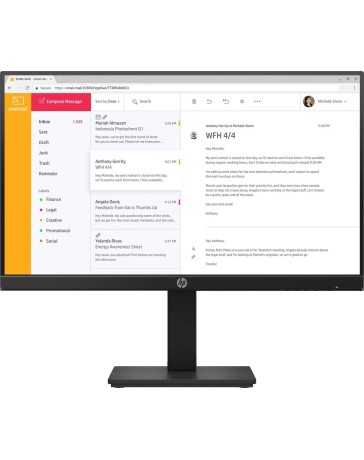 HP P24h G4 24 Inch Full HD IPS Monitor | Zakelijk | Maas Computers