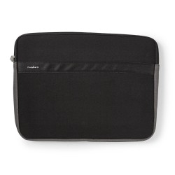 Notebookhoes 15-16" Neopreen, Antraciet/Zwart, 22mm, 277mm. 380mm