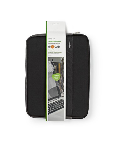 Notebookhoes 15-16" Neopreen, Antraciet/Zwart, 22mm, 277mm. 380mm
