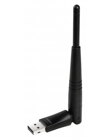 Draadloze USB-Adapter N300 2.4 GHz Zwart